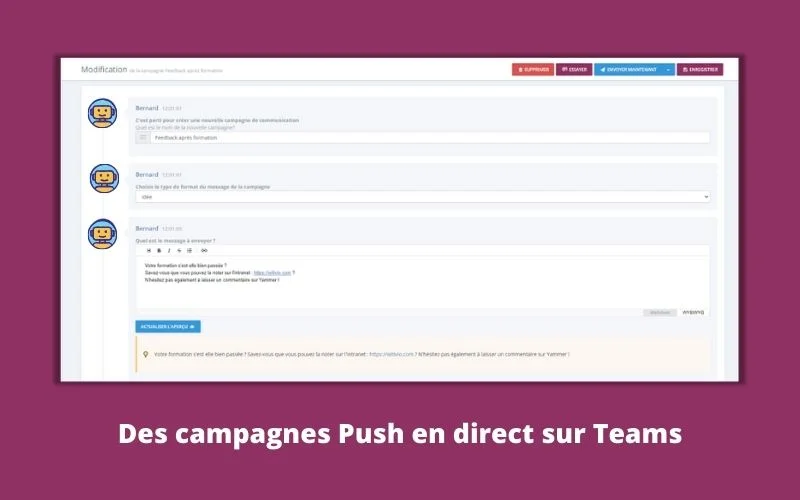 Microsoft Teams campagne communication