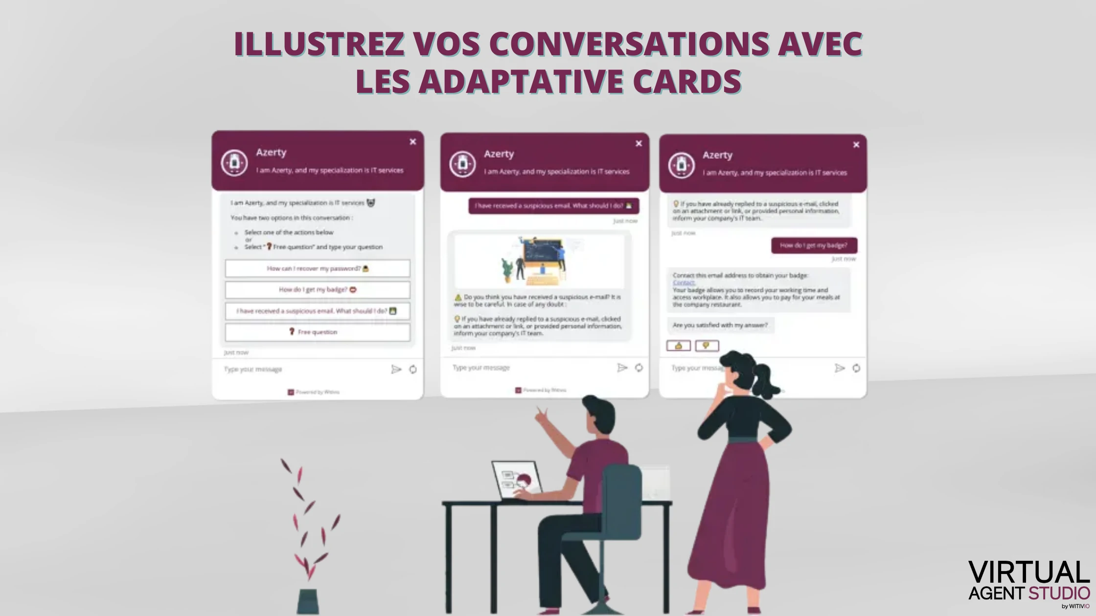 Illustrez vos conversations avec le chatbot