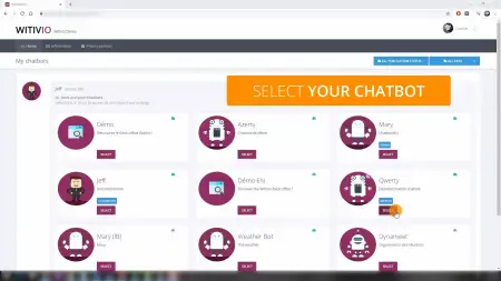 technologies chatbot Witivio Virtual Agent Studio